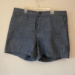 Light denim shorts